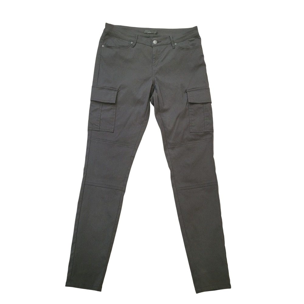 Prana Womens Black Cargo Pants Slim Leg Hiking Cargo‎ 6